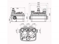 Канализационная насосная станция SFA SANICUBIC 2 CLASSIC NM схема 3