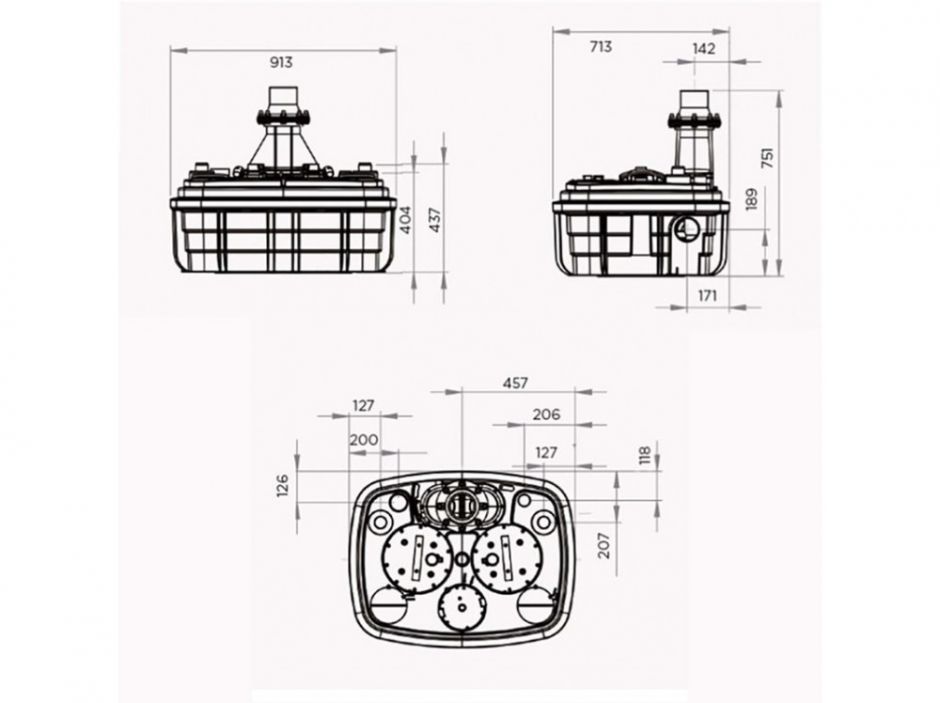 Канализационная насосная станция SFA SANICUBIC 2 XL TRIPHASE Sanicubic 2 VX T ФОТО