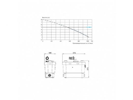 Канализационная установка SFA SANIVITE (400 Вт) V35 схема 4