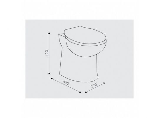 Унитаз со встроенным насосом-измельчителем SFA SANICOMPACT LC SCOMPACT схема 5