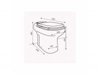 Унитаз со встроенным насосом-измельчителем SFA SANICOMPACT Elite C6LV схема 4