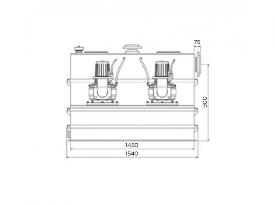 Канализационная насосная станция SFA SANICUBIC 2 SC7.5 T ФОТО