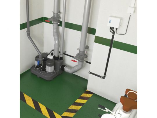 Насосная станция отдельностоящая SFA Sanicubic 2 GR HP схема 6