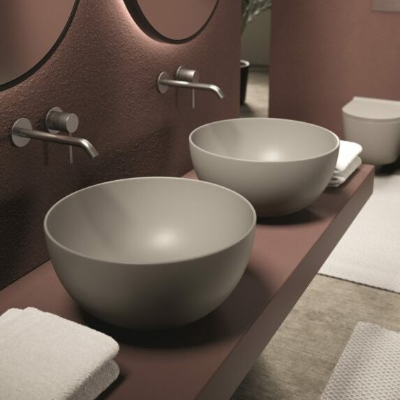 Изображение Раковина накладная Alice Unica Round 40х40хВ20 без отверстия под смеситель 32180101