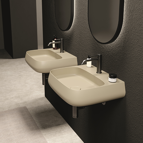 Изображение Раковина накладная/подвесная Alice Nur 55x45xВ14 с отверстием под смеситель 33180101