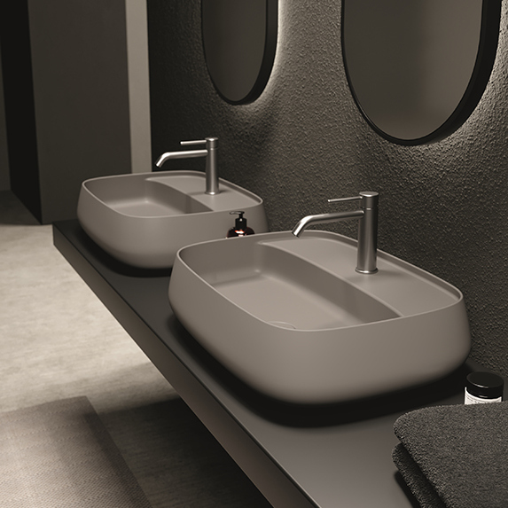 Изображение Раковина накладная Alice Nur 60x45xВ15 с отверстием под смеситель 33210101