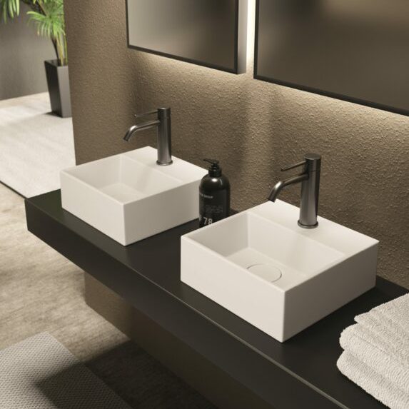 Изображение Раковина накладная/подвесная Alice Spy 30x30хВ11 с отверстием под смеситель 34130101