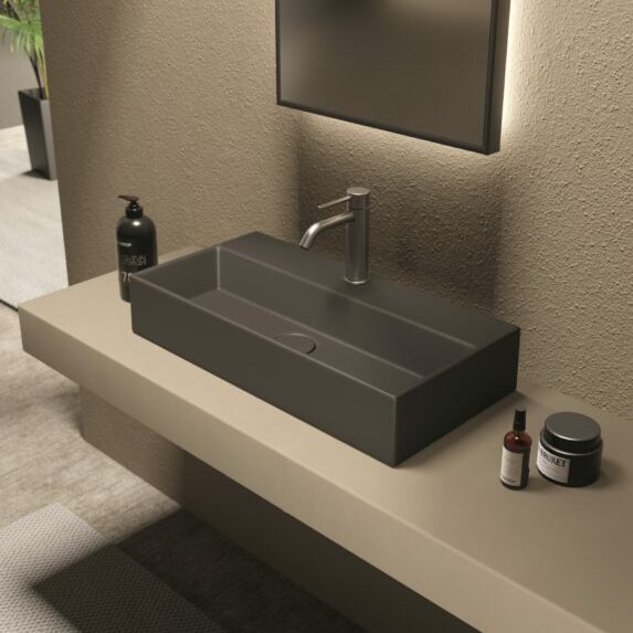 Изображение Раковина накладная/подвесная Alice Spy 60x30хВ11 с отверстием под смеситель 34140101