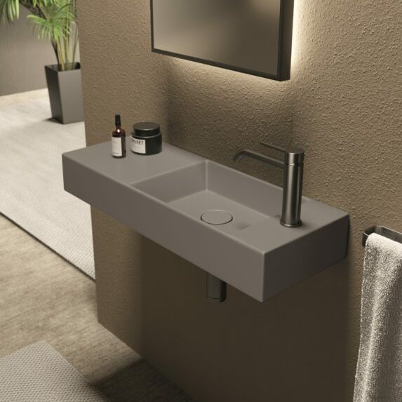 Изображение Раковина накладная/подвесная Alice Spy 75x27хВ11 с отверстием под смеситель 34150101