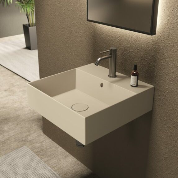 Раковина накладная/подвесная Alice Spy 46x46хВ13,5 с отверстием под смеситель 34310101