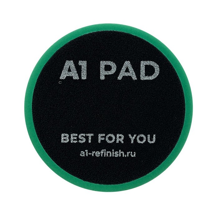 A1 Heavy Cut foam pad Green полировальный круг экстра твердый, зеленый, 80мм.