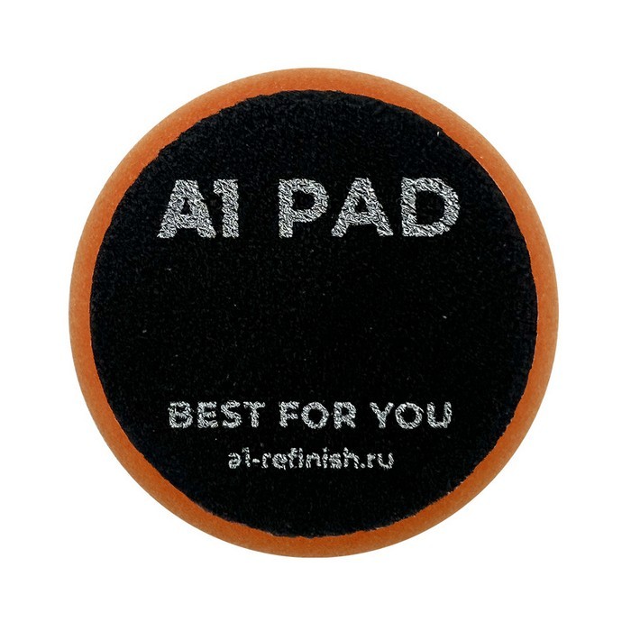 A1 Medium Soft foam pad Orange полировальный круг полутвердый, оранжевый, 80мм.