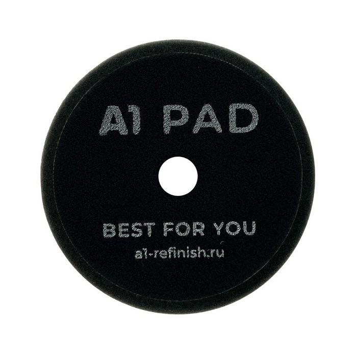 A1 Finishing foam pad Black DA полировальный круг финишный, черный, эксцентрик, 125мм.
