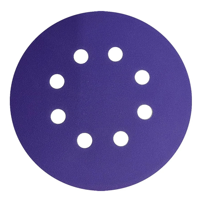 Ceramax Шлифовальный диск Purple Film, 125мм., 8 отв., P80, в упаковке 10шт.