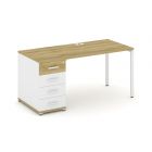 Concept Стол рабочий с 1 опорной тумбой CN.SP-402   1600х720х750