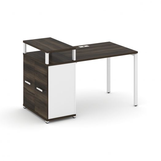 Concept Стол рабочий с опорным распаш. шкафом с верх. горизонтом CN.SP-221   1400х720х917