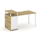 Concept Стол рабочий с опорным распаш. шкафом с верх. горизонтом CN.SP-222   1600х720х917