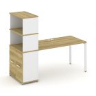 Concept Стол рабочий с опорным распаш. шкафом с надставкой выс. CN.SP-231   1800х720х1530