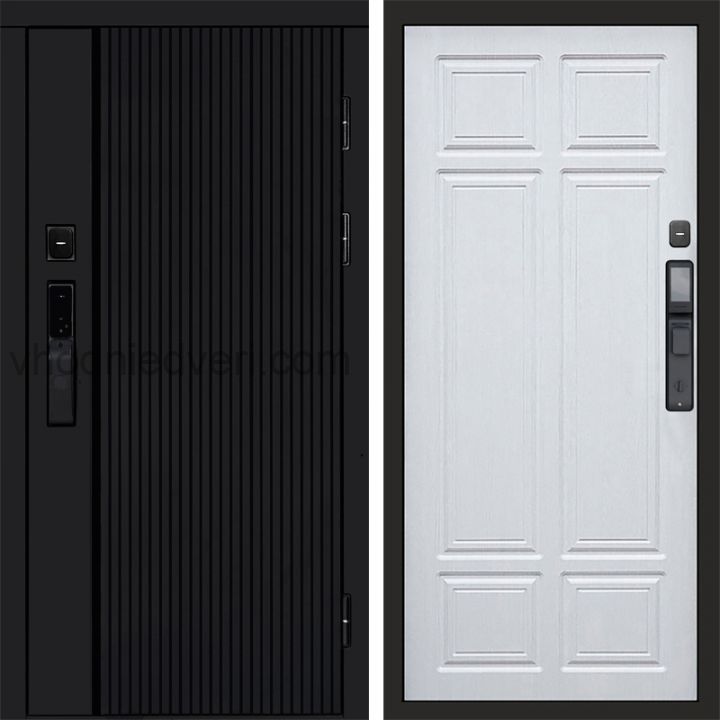 Входная дверь Termo-door УРБАН BLACK с электрозамком - Лиственница премиум