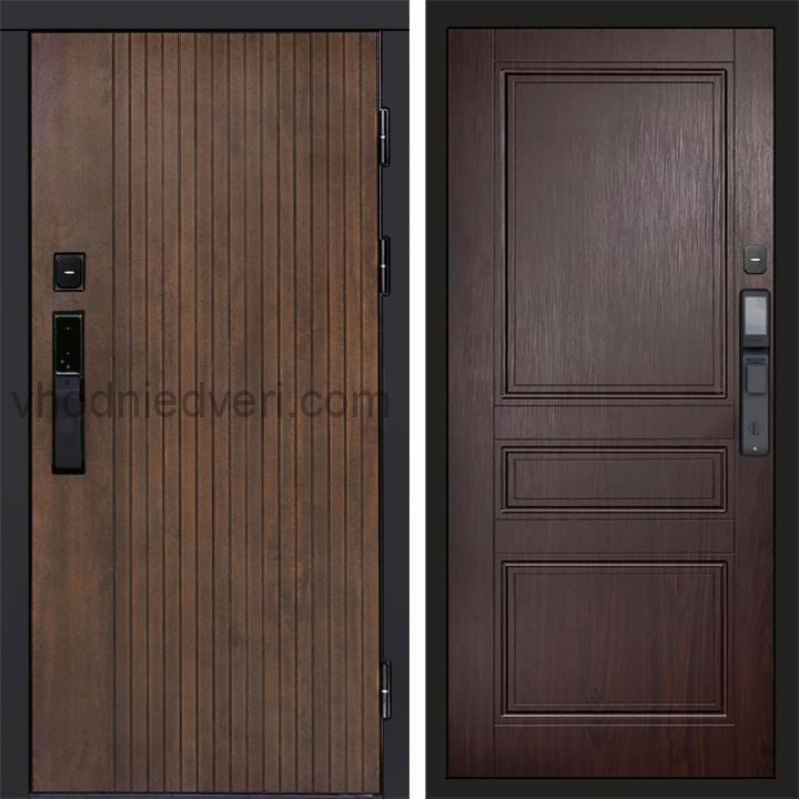 Входная дверь Termo-door ТВИСТ УЛЬТРА с электрозамком - Класскика Венге