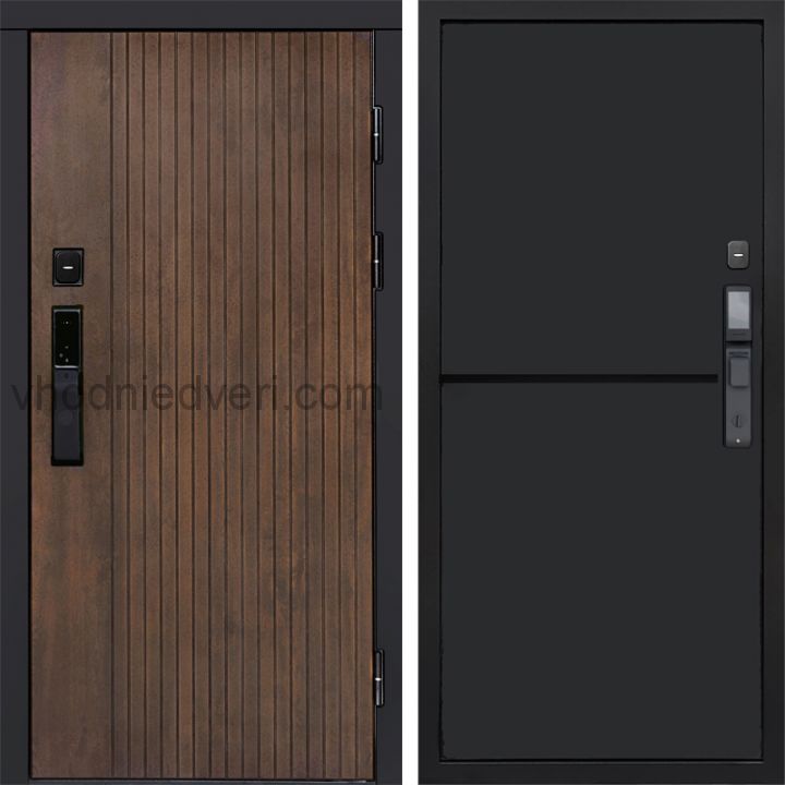 Входная дверь Termo-door ТВИСТ УЛЬТРА с электрозамком - Нео Black