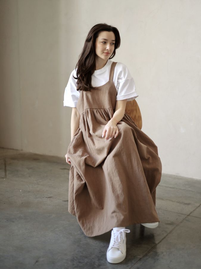 Сарафан Ortica из крапивы мокко