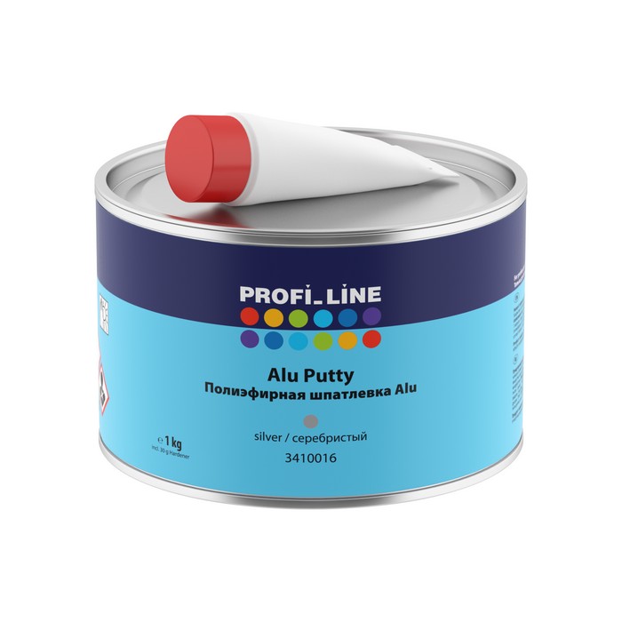 Profi Line Полиэфирная шпатлёвка ALU с отвердителем, 1 кг
