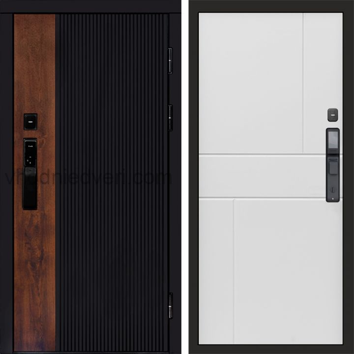 Входная дверь Termo-door ПРЕСТИЖ с электрозамком - Горизонт Белый