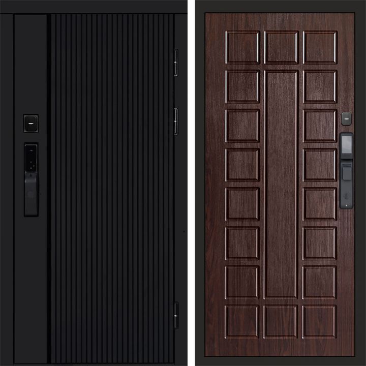Входная дверь Termo-door УРБАН BLACK с электронным замком Престиж венге