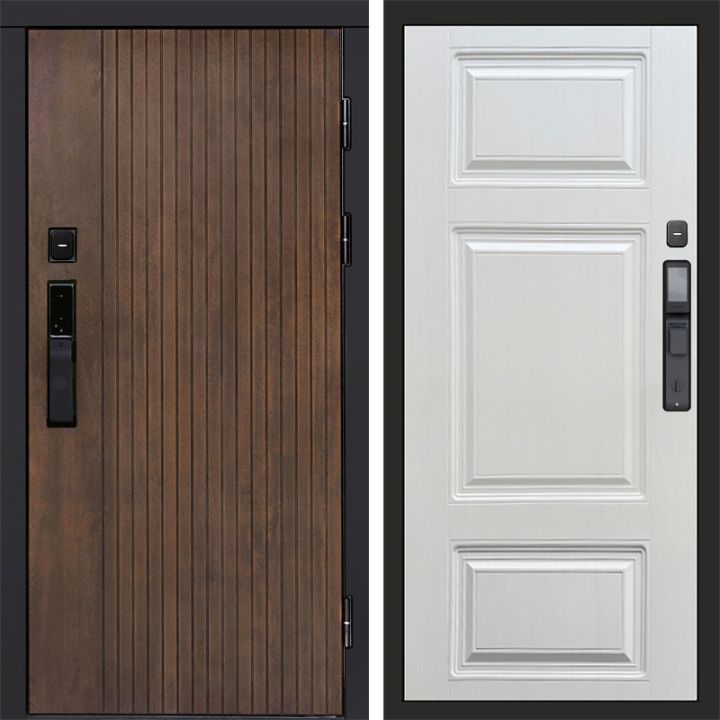 Входная дверь Termo-door ТВИСТ УЛЬТРА с электрозамком Лион Лиственница