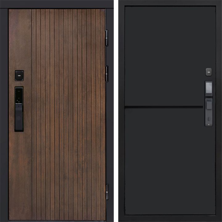 Входная дверь Termo-door ТВИСТ УЛЬТРА с электрозамком Нео Black
