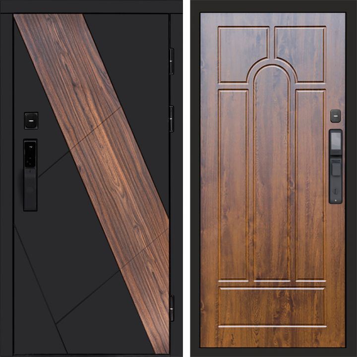 Входная дверь Termo-door НОВА с электронным замком Арка дуб