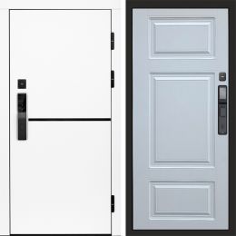 Входная дверь Termo-door ТРЕНД WHITE с электронным замком Лион Белый Софт