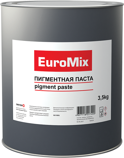 EuroMix Пигментная паста Р300, окисно-красная (банка 3,5л.)