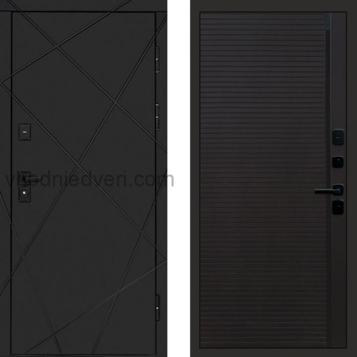 Входная дверь Termo-door Лучи Black - Porte black