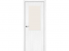 Межкомнатная Дверь Каркасно-Щитовая el’PORTA (Portika) Браво-7 Snow Melinga Остекленная Magic Fog 900х2000мм (Полотно 1шт.) / Портика 153-1588.