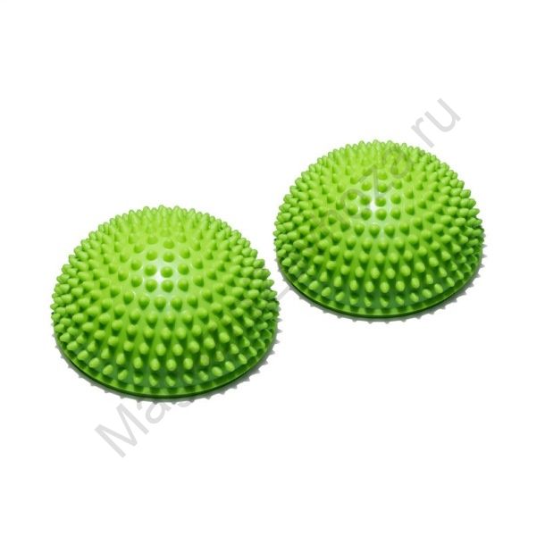 Полусфера массажно-балансировочная (набор 2 шт) зеленый