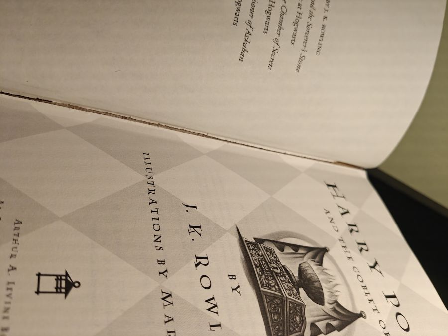 Harry Potter and the goblet of Fire американское издание первый тираж