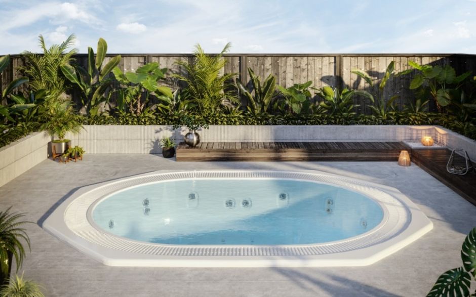 СПА бассейн переливной Aquavia Hydra 365х280 см ФОТО