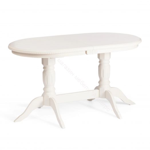 Стол COPPOLA бук, мдф, 140+40x80x77см, Ivory white