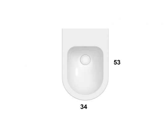 Подвесное биде Globo Mode MES09 схема 3 Подвесное биде Globo Mode MES09 схема 3