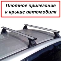 Багажник на крышу Suzuki Vitara 2015-..., без рейлингов, Lux, крыловидные дуги