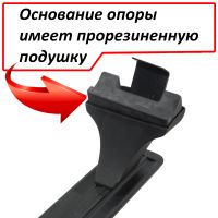 Багажник на крышу Skoda Octavia A8, Атлант, крыловидные аэродуги (черный цвет)