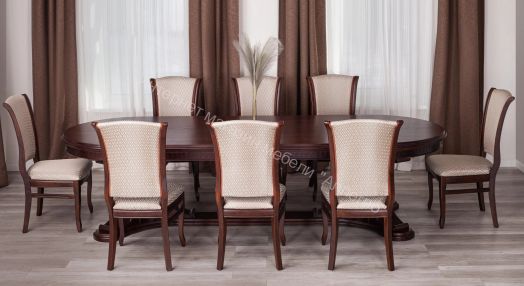 Стул VERSAL мягкое сидение бук, 51х48х106 см, Tobacco, жаккард коричневый