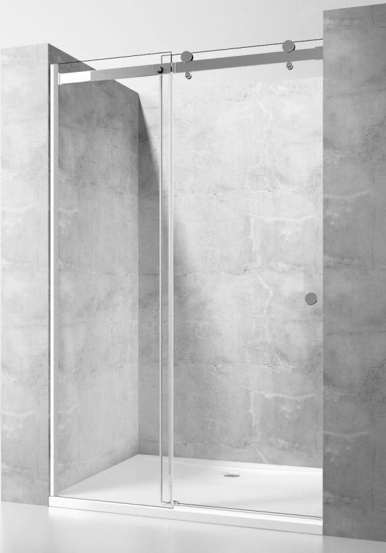 Душевая дверь OportoShower OS7-CH 190x195 см прозрачное стекло, профиль хром