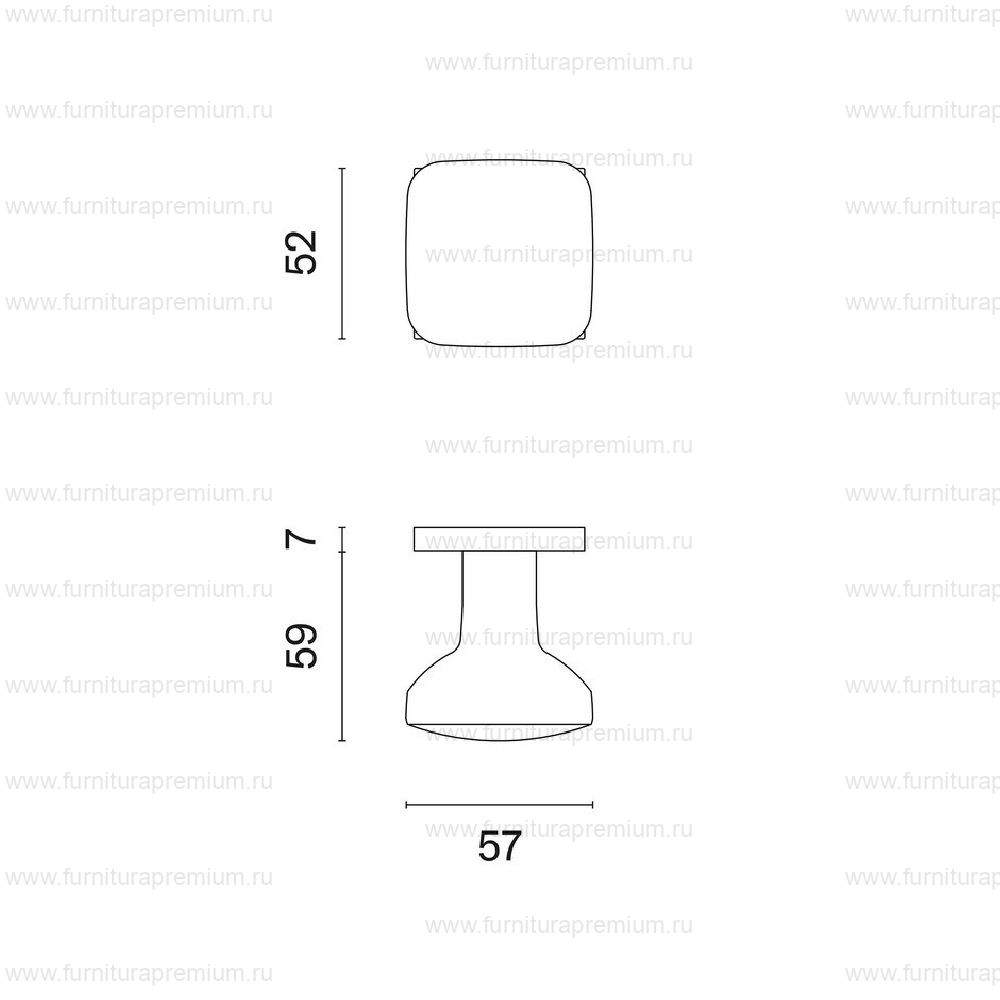 Ручка-кноб Aprile Querca Q 7S