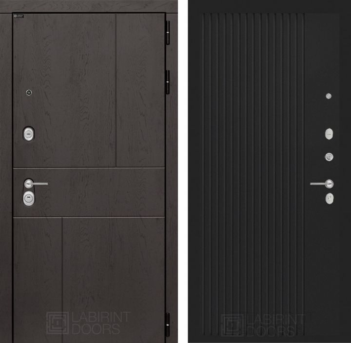 Входная дверь Лабиринт URBAN - 29 Черный кварц