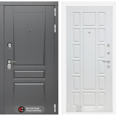 Входная дверь Лабиринт PLATINUM - 12 Белое дерево