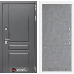 Входная дверь Лабиринт PLATINUM - 21 Бетон светлый