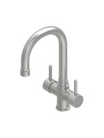 Смеситель для кухонной мойки Quadro design Idealaqua Inox 303/1 высокий излив схема 2